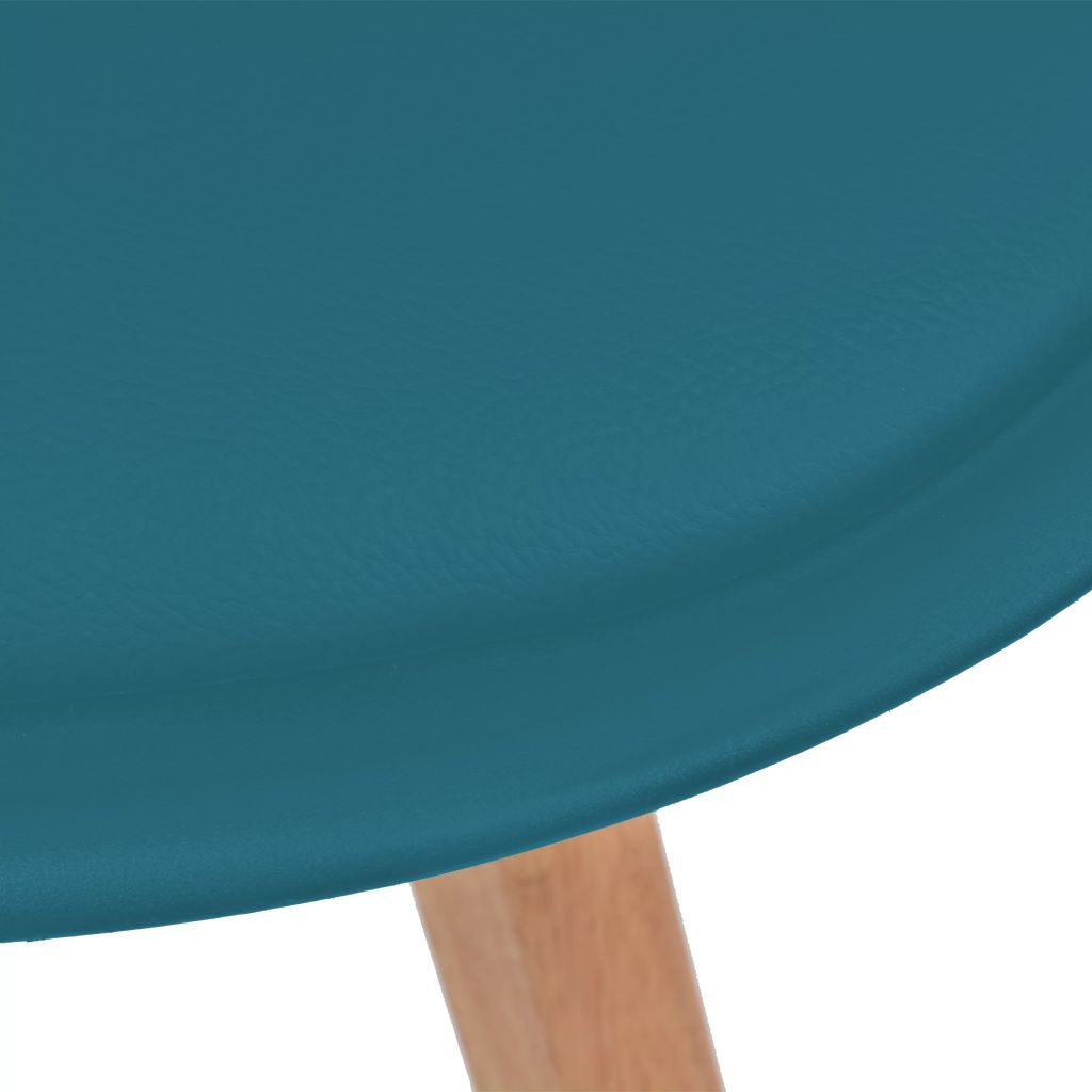 Dining Chairs 6 pcs Turquoise Leather