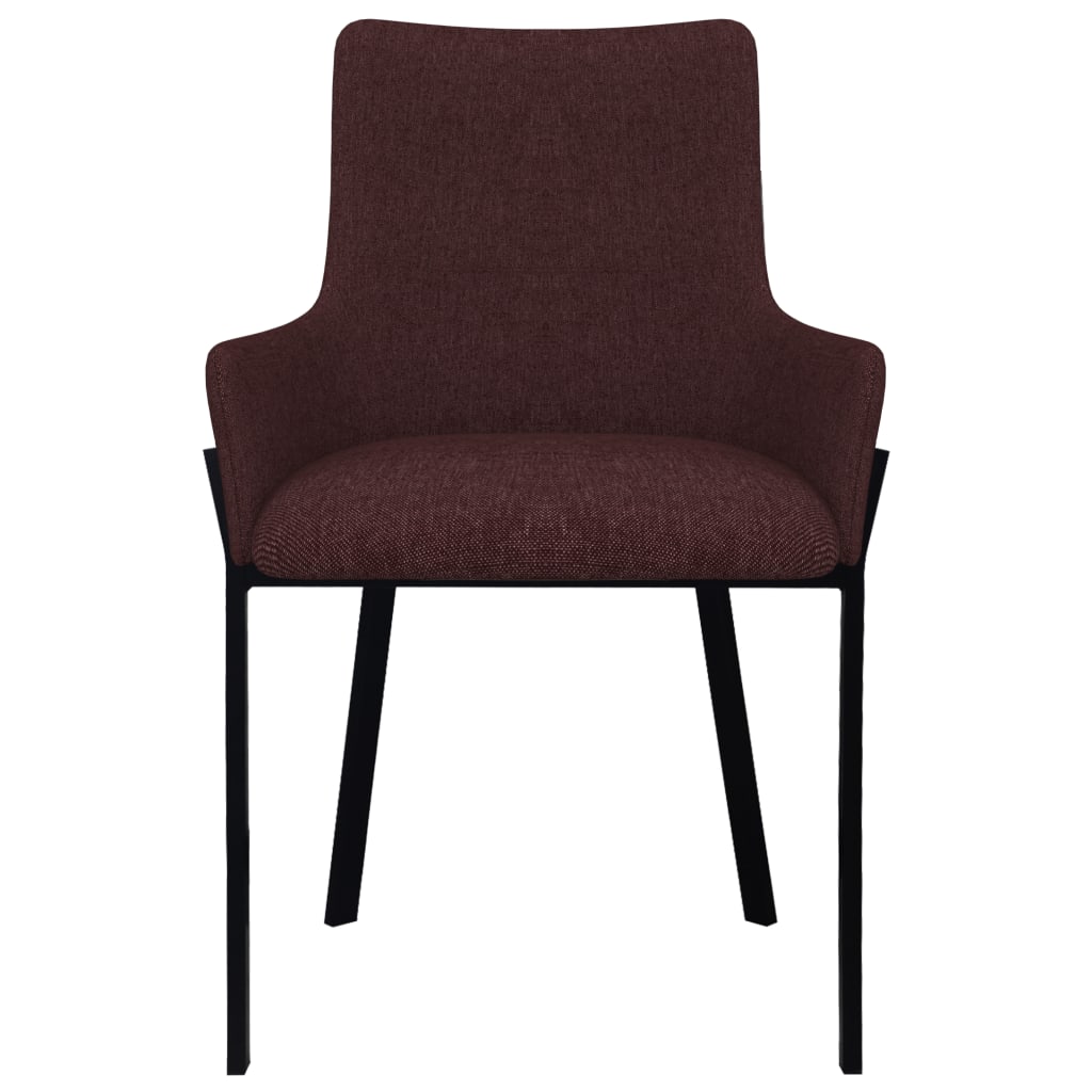 Dining Chairs 6 pcs Wine Fabric