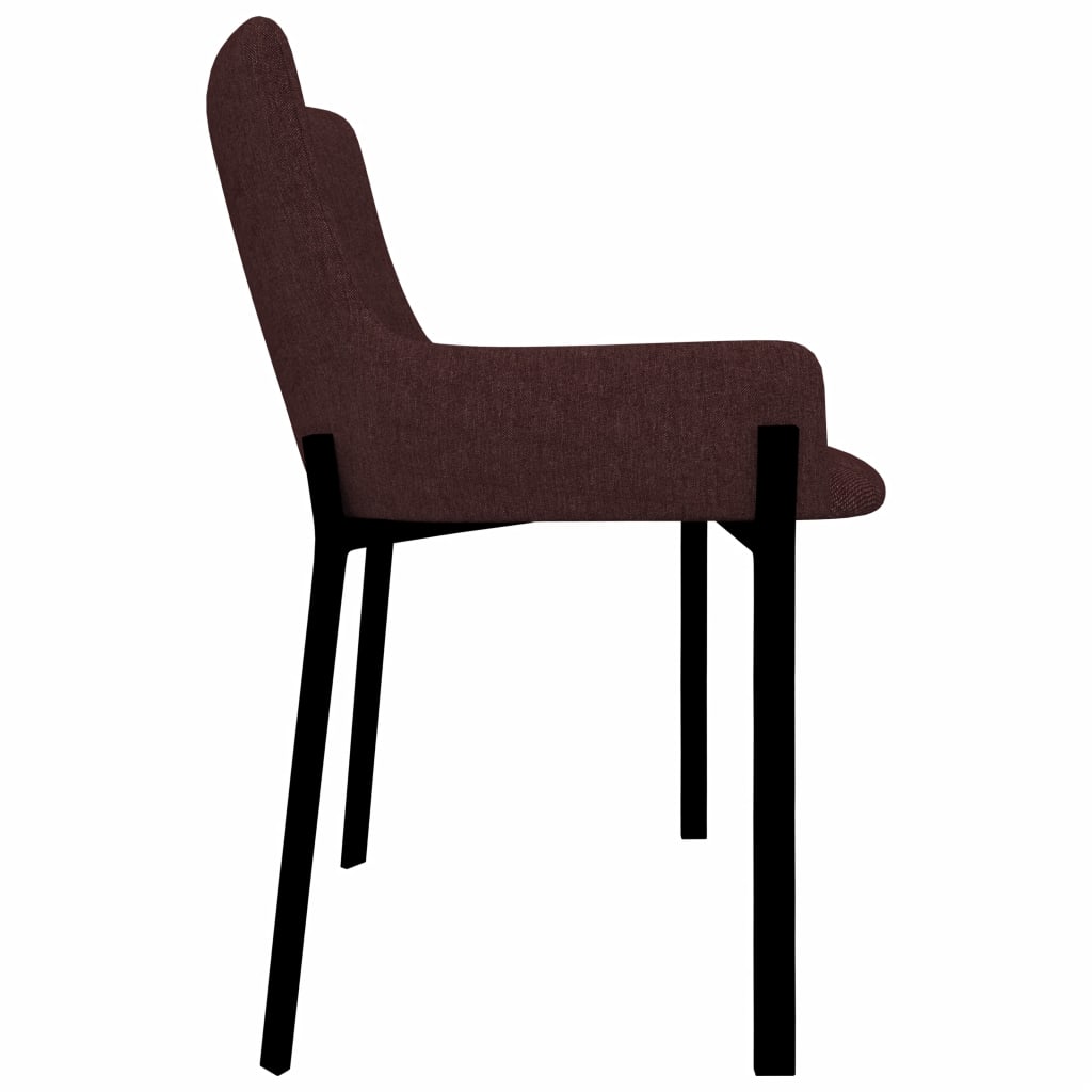 Dining Chairs 6 pcs Wine Fabric