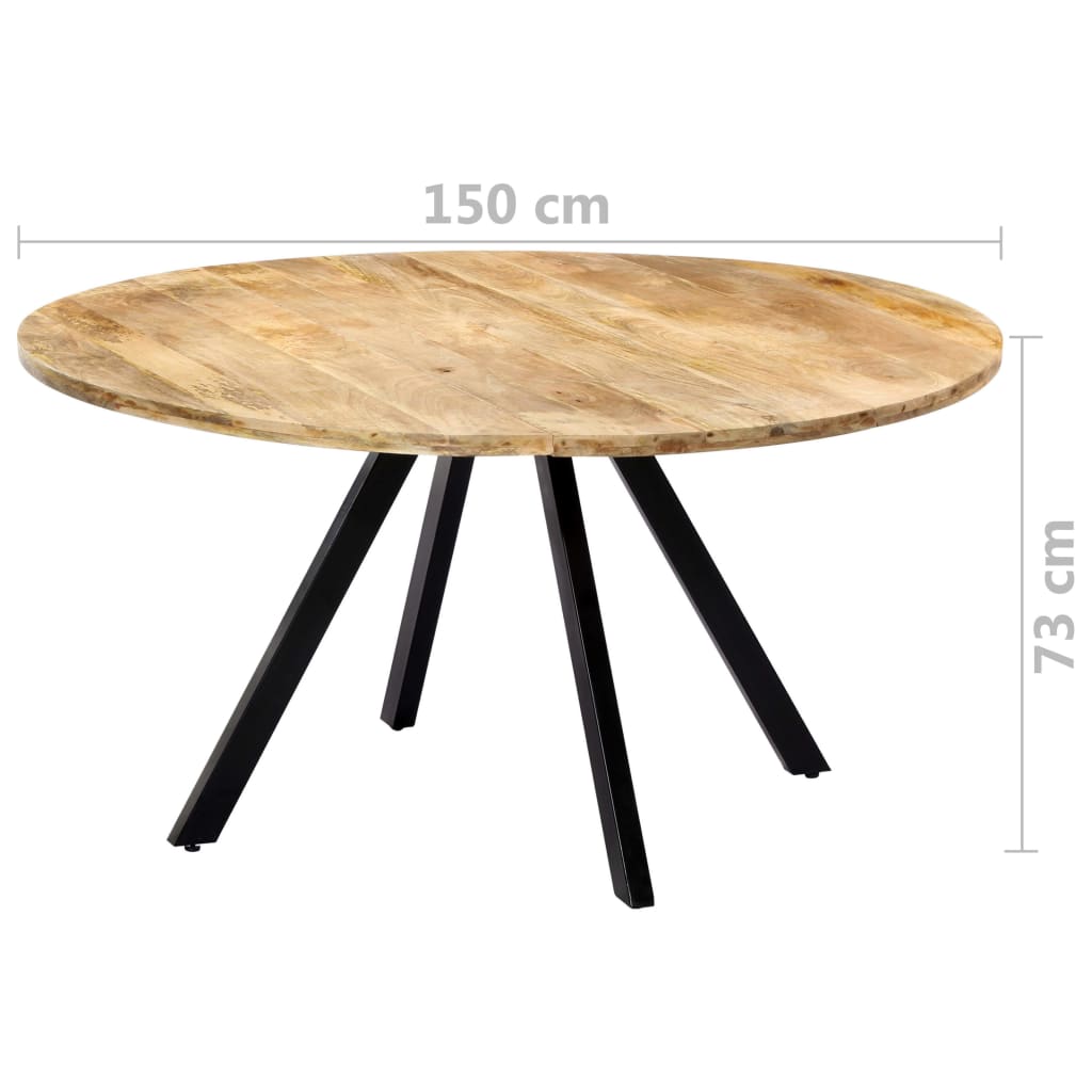 Dining Table 150x73 cm Solid Mango Wood