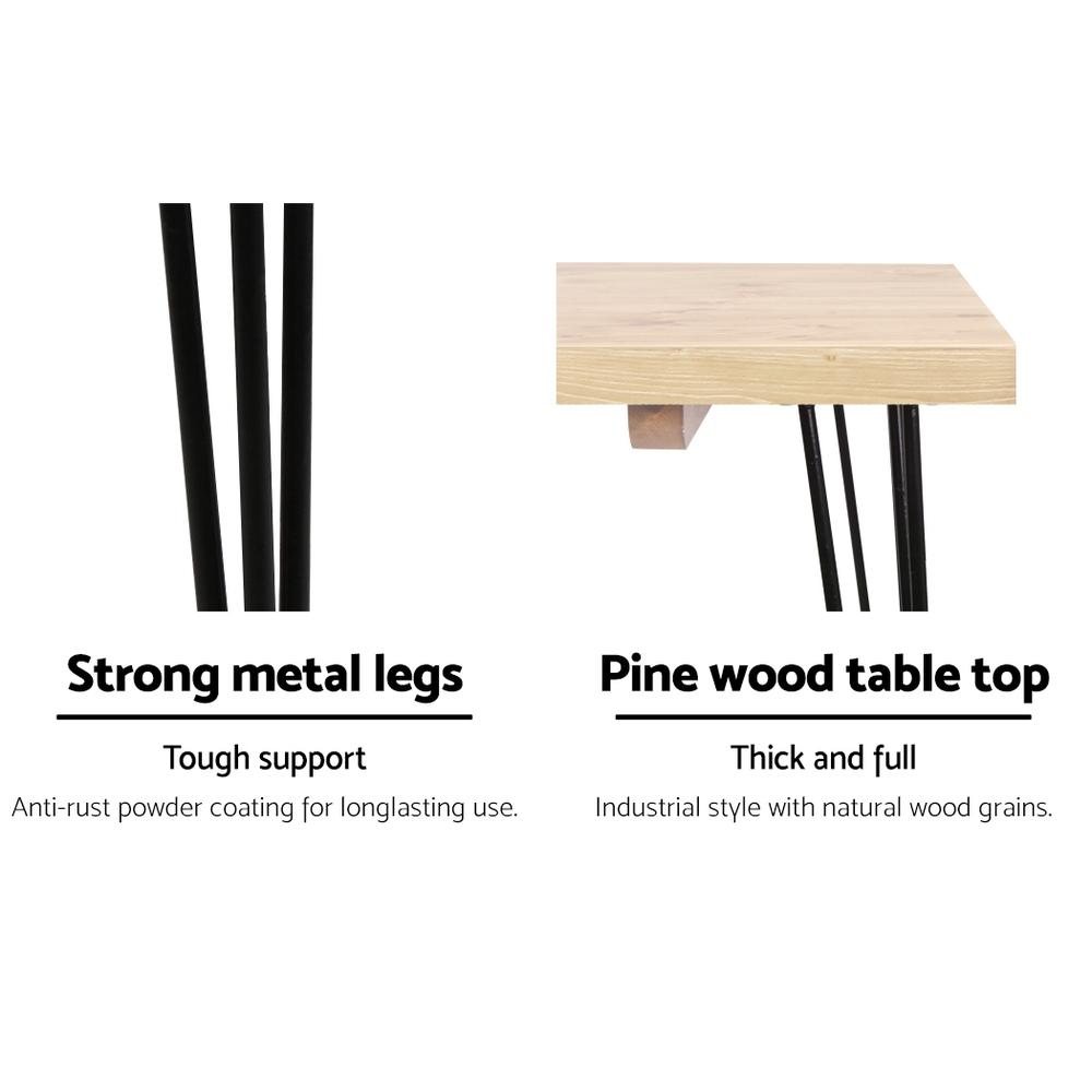 Promotion Dining Table 4 Seater Timber Metal