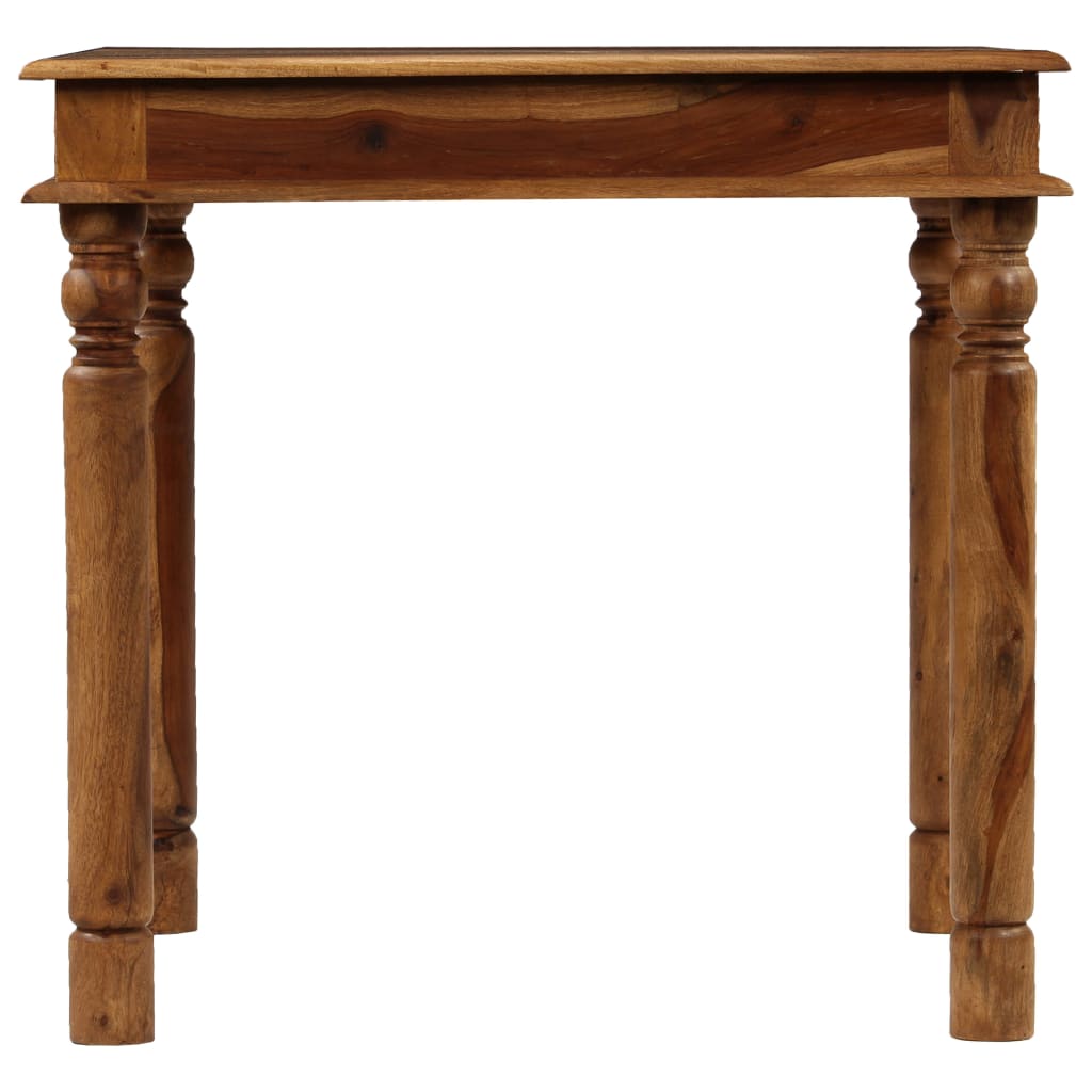 Dining Table Solid Sheesham Wood 80x80x77 cm