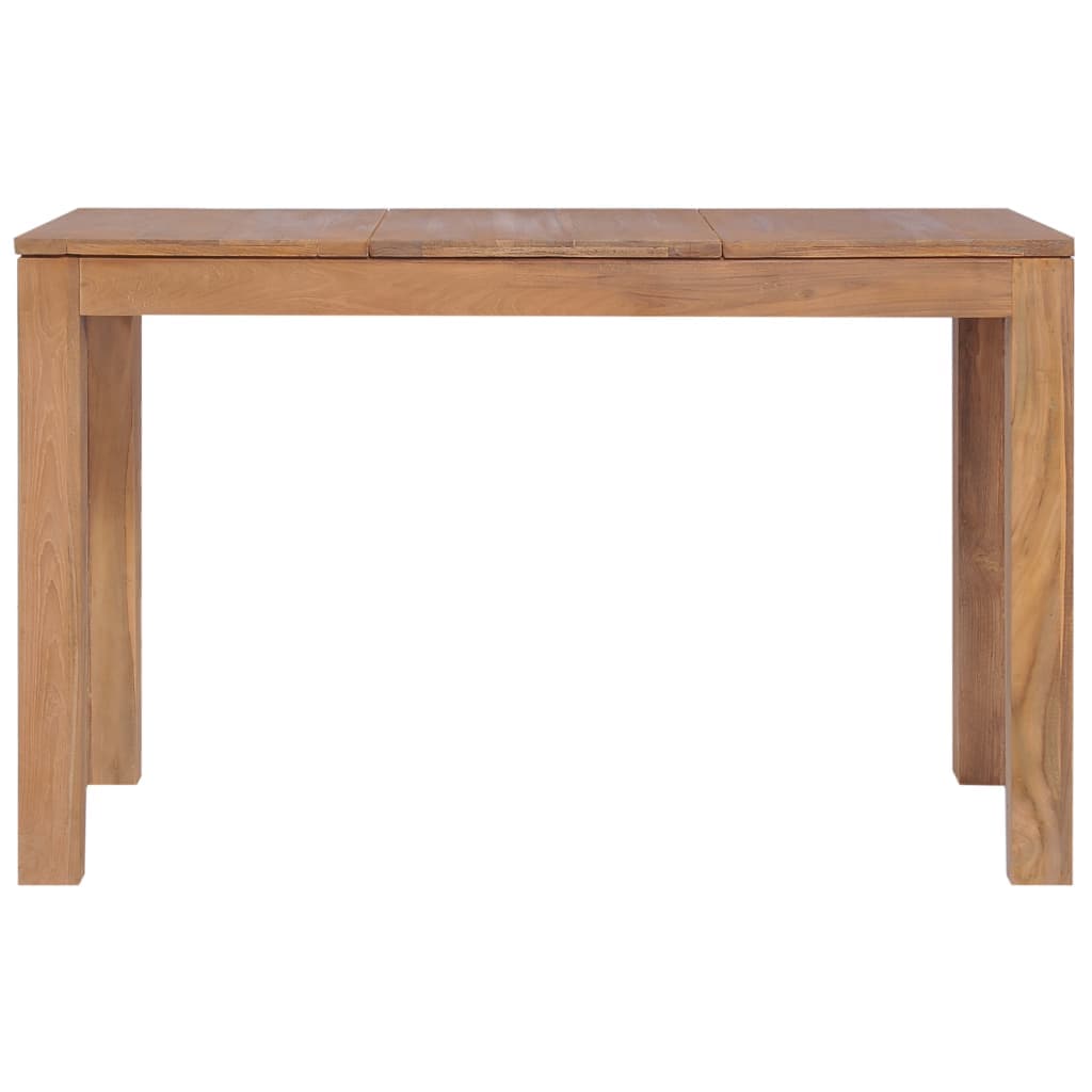 Dining Table Solid Teak Wood with Natural Finish 120x60x76 cm