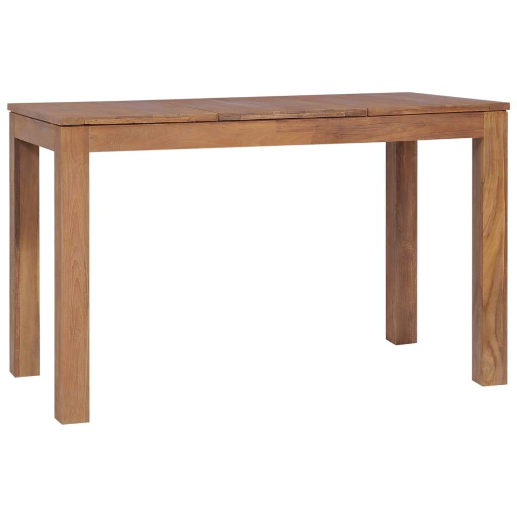 Dining Table Solid Teak Wood with Natural Finish 120x60x76 cm