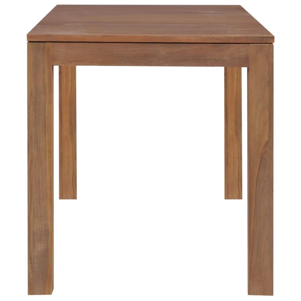 Dining Table Solid Teak Wood with Natural Finish 120x60x76 cm