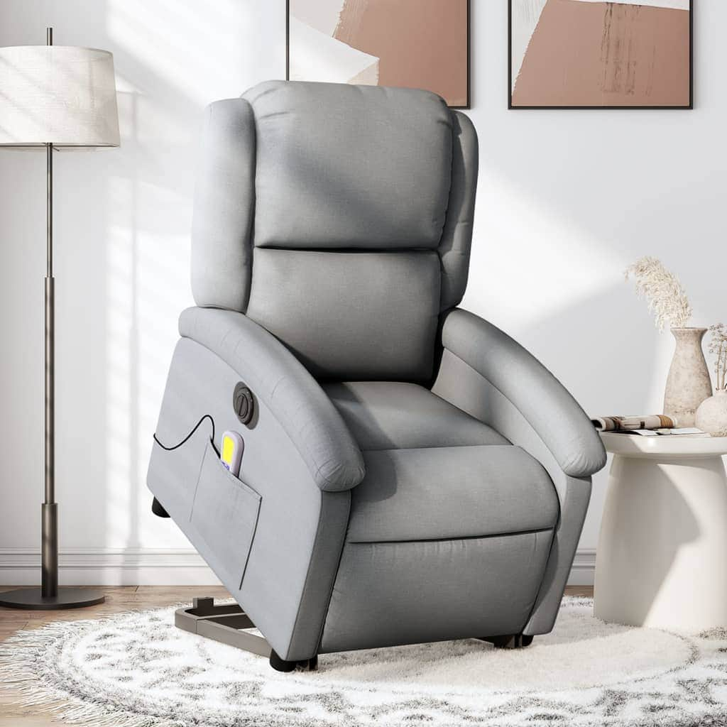 Electric Stand up Massage Recliner Chair Black