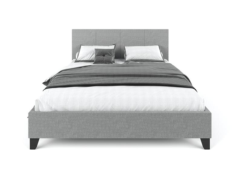 Bed Frame Fabric bed frame grey queen