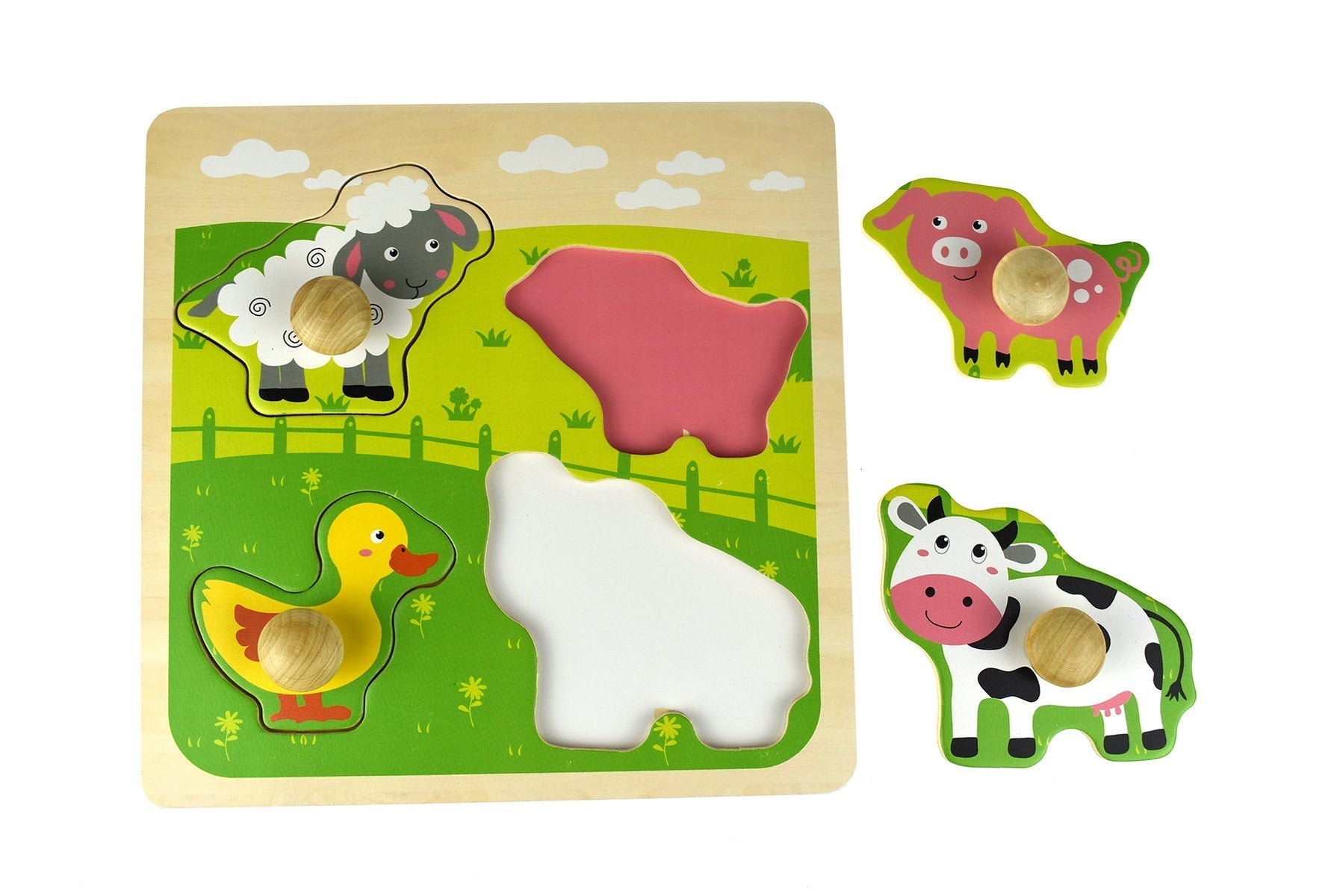 Farm Animal Large Peg Puzzle