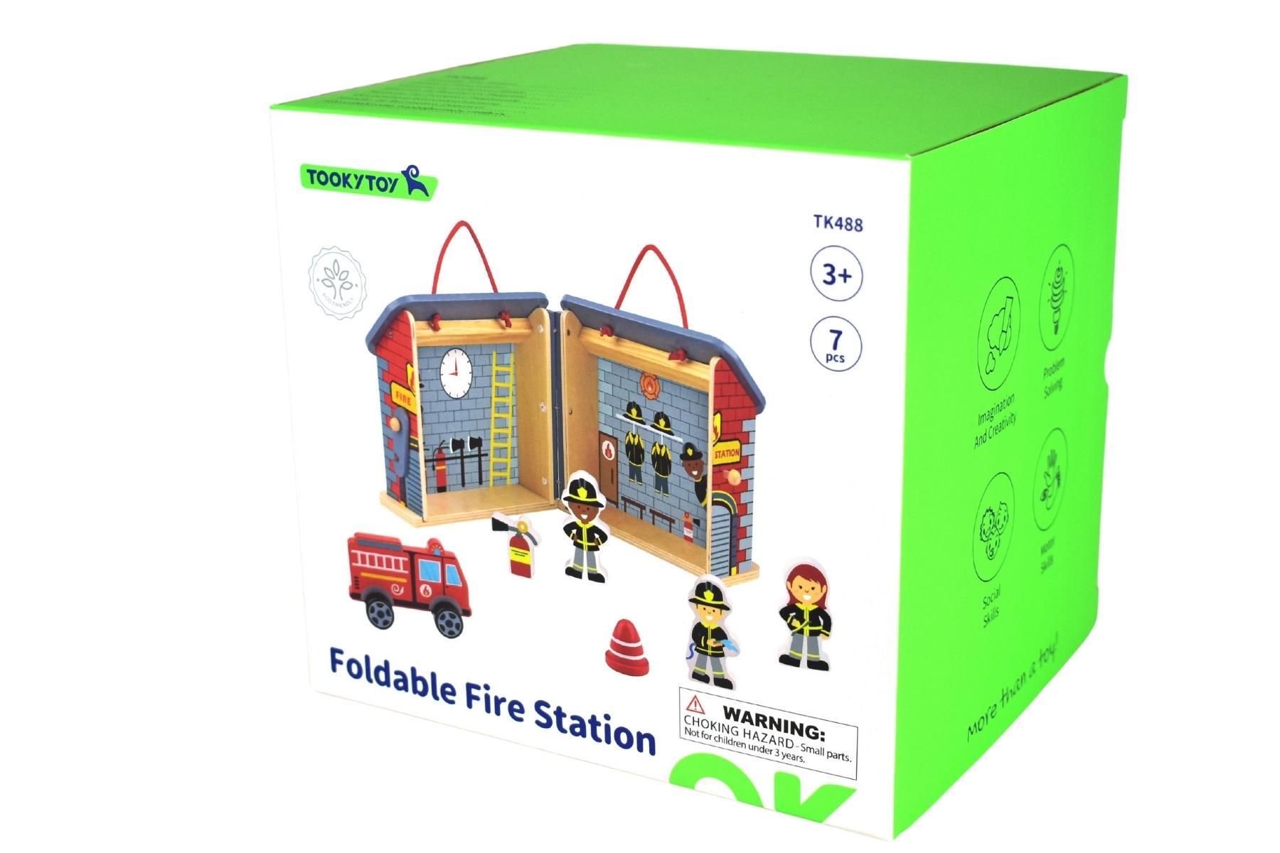 Fireman Playset With Carry Box