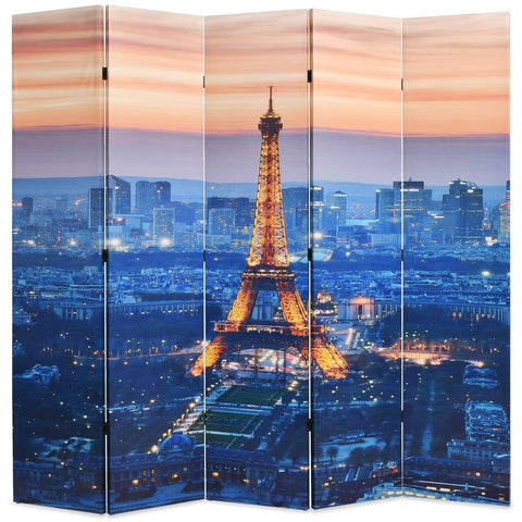 Folding Room Divider 200x180 cm Paris by Night