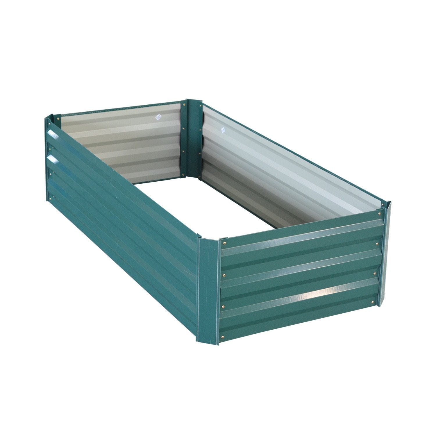 Garden Bed 120 x 60 x 30cm Galvanized Steel - Green