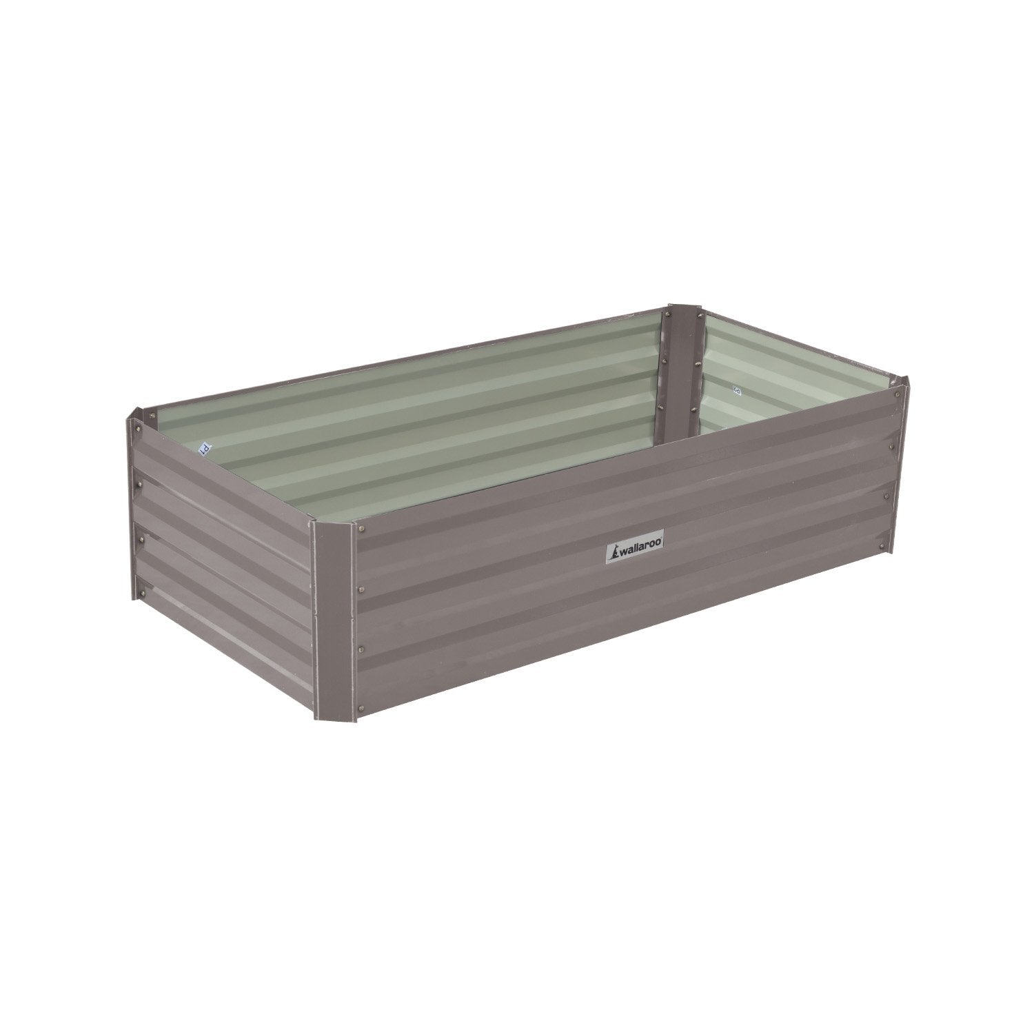 Garden Bed 120 x 60 x 30cm Galvanized Steel - Grey