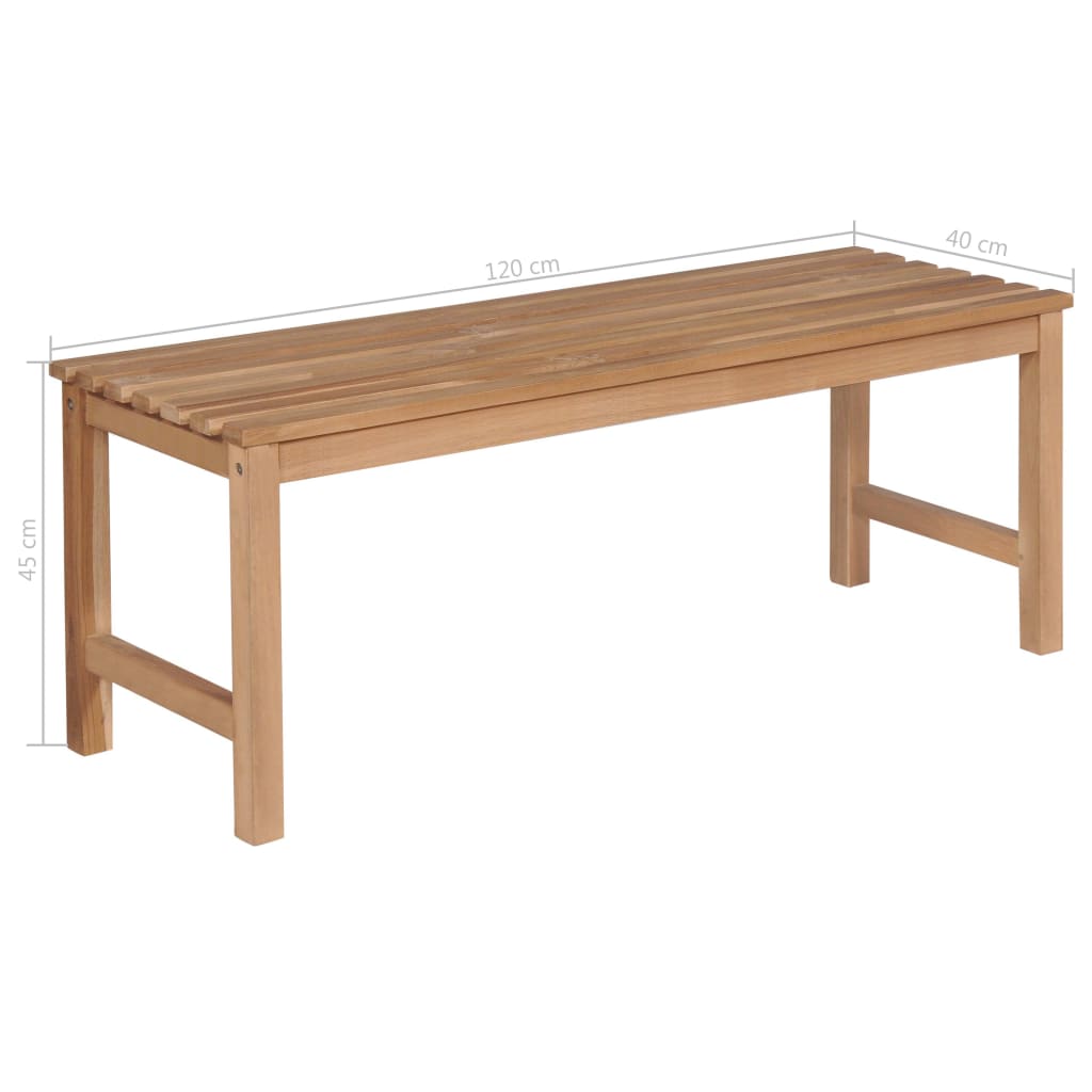 Garden Bench 120 cm Solid Teak