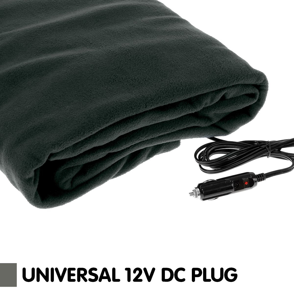 bedding Heated electric car blanket -black