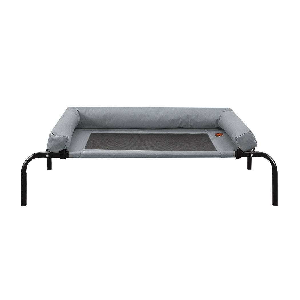 pet products Heavy Duty Pet Bed Bolster Trampoline L Grey