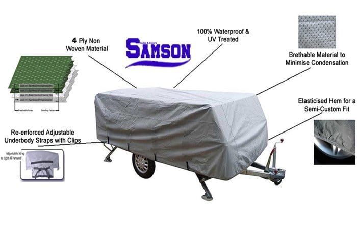 Heavy Duty Trailer Camper Cover 10-12Ft