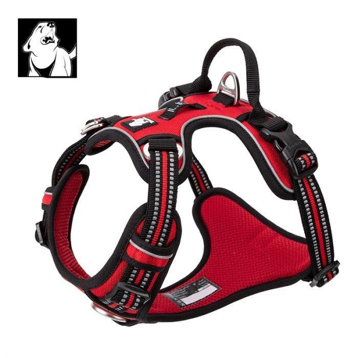 XL High Density NYLON Pull Harness Red