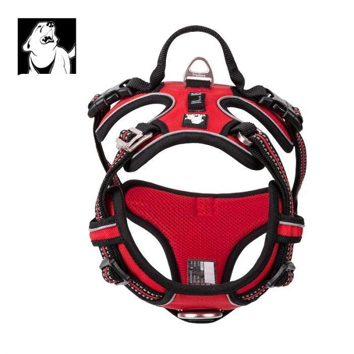 L High Density NYLON Pull Harness Red