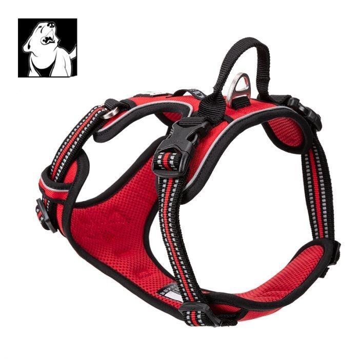 M High Density NYLON Pull Harness Red