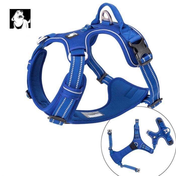 L High Density NYLON Pull Harness Royal Blue