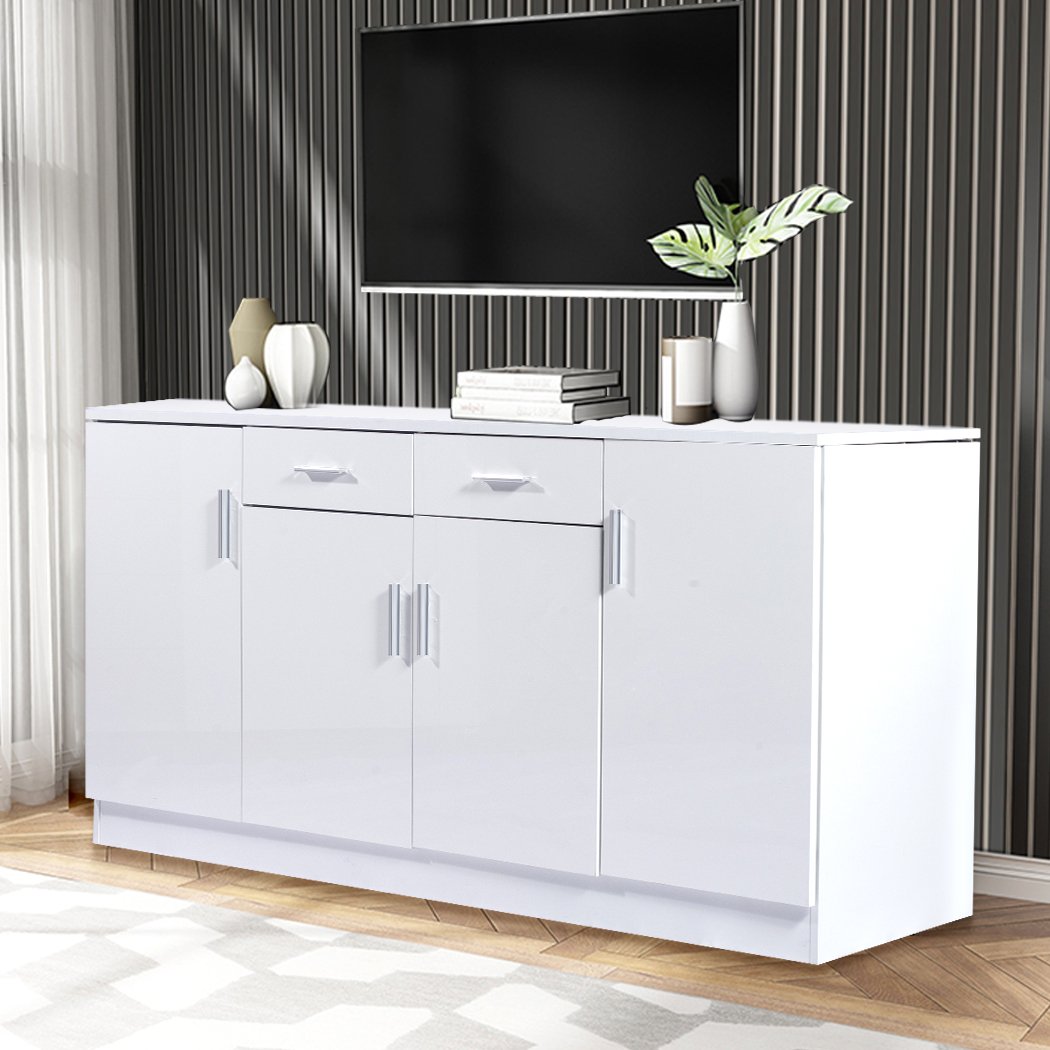 dining room High Gloss Sideboard Storage Cabinet White