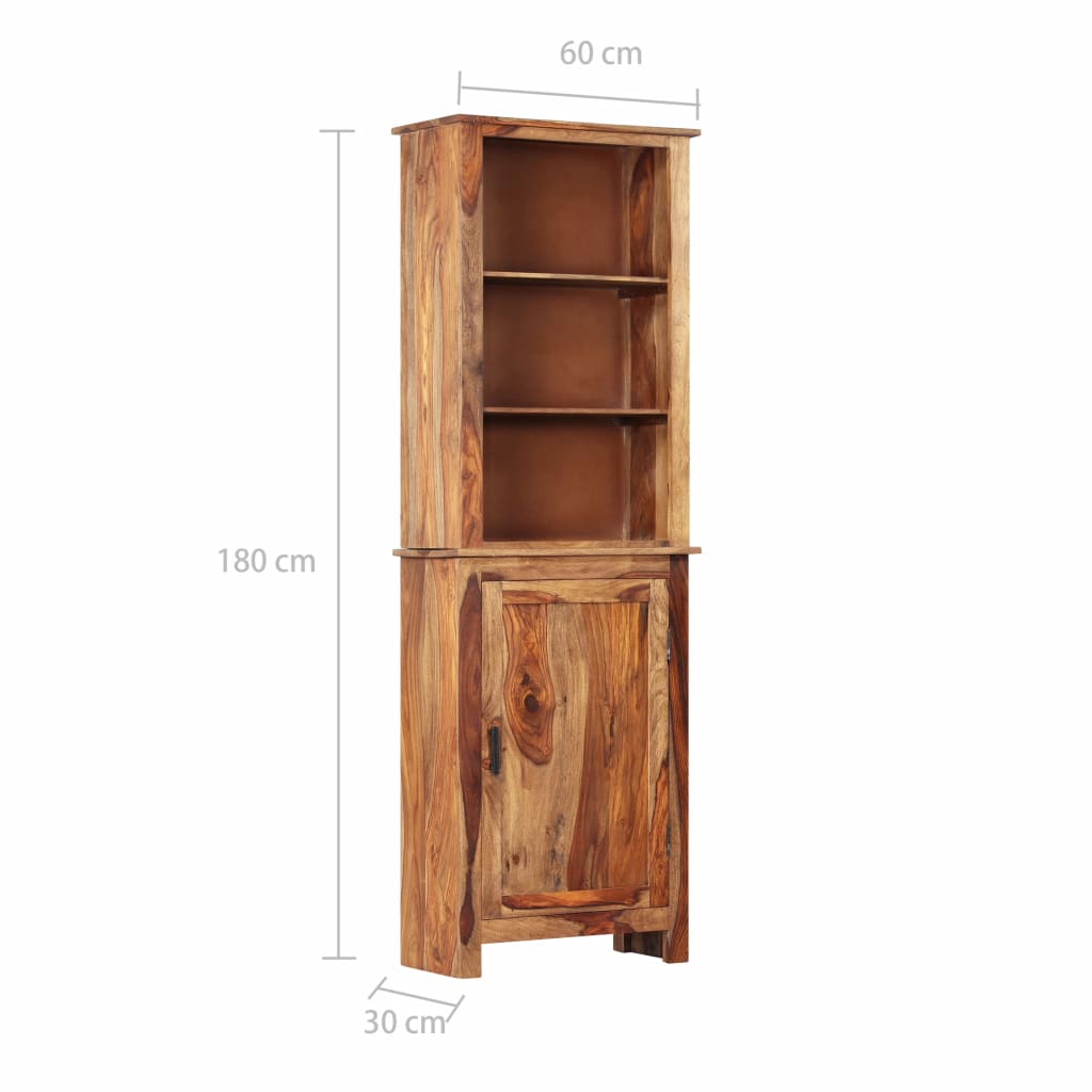 Highboard 60x30x180 cm Solid Sheesham Wood