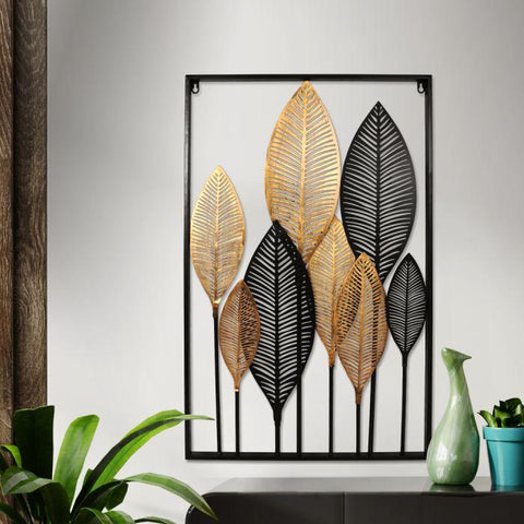 Home Decor Large Metal Wall Art Hanging Leaf Tree