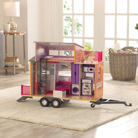 House Dollhouse With Furniture For Kids