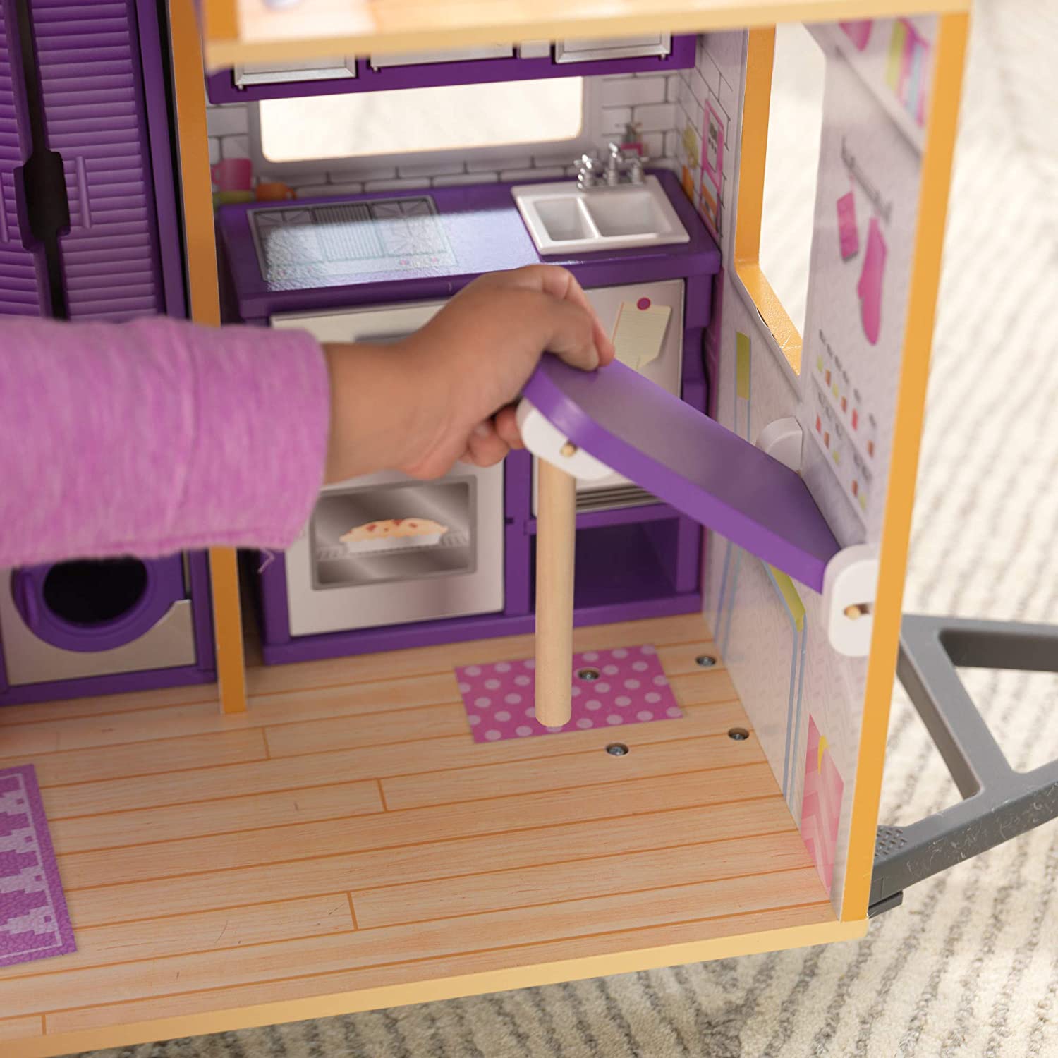 House Dollhouse With Furniture For Kids