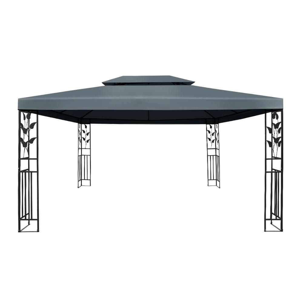 Wedding Accessories Instahut Gazebo 4x3m Party Marquee Outdoor Wedding Event Tent Iron Art Canopy Grey