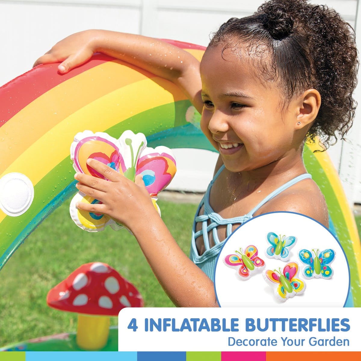 Intex Inflatable Garden Kids Play Centre Water Slide Pool