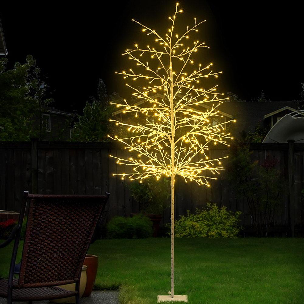 early sale simpledeal Jingle Jollys 2.1M LED Christmas Branch Tree 480 LED Xmas Warm White Optic Fiber