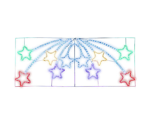 Jingle Jollys Christmas Motif Lights LED Star Fall Light Waterproof Outdoor Xmas