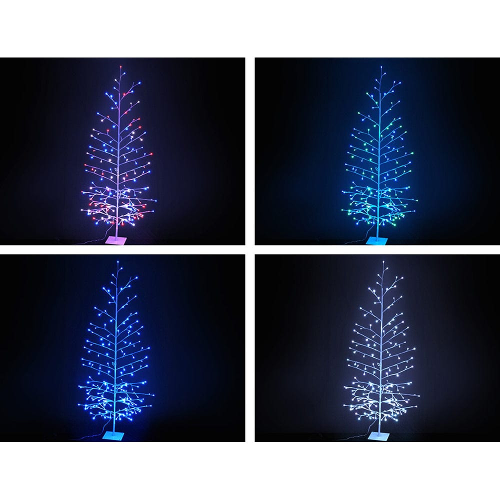 Jingle Jollys Christmas Tree 1.8M 176 Led Xmas Multicolour Lights Optic Fibre