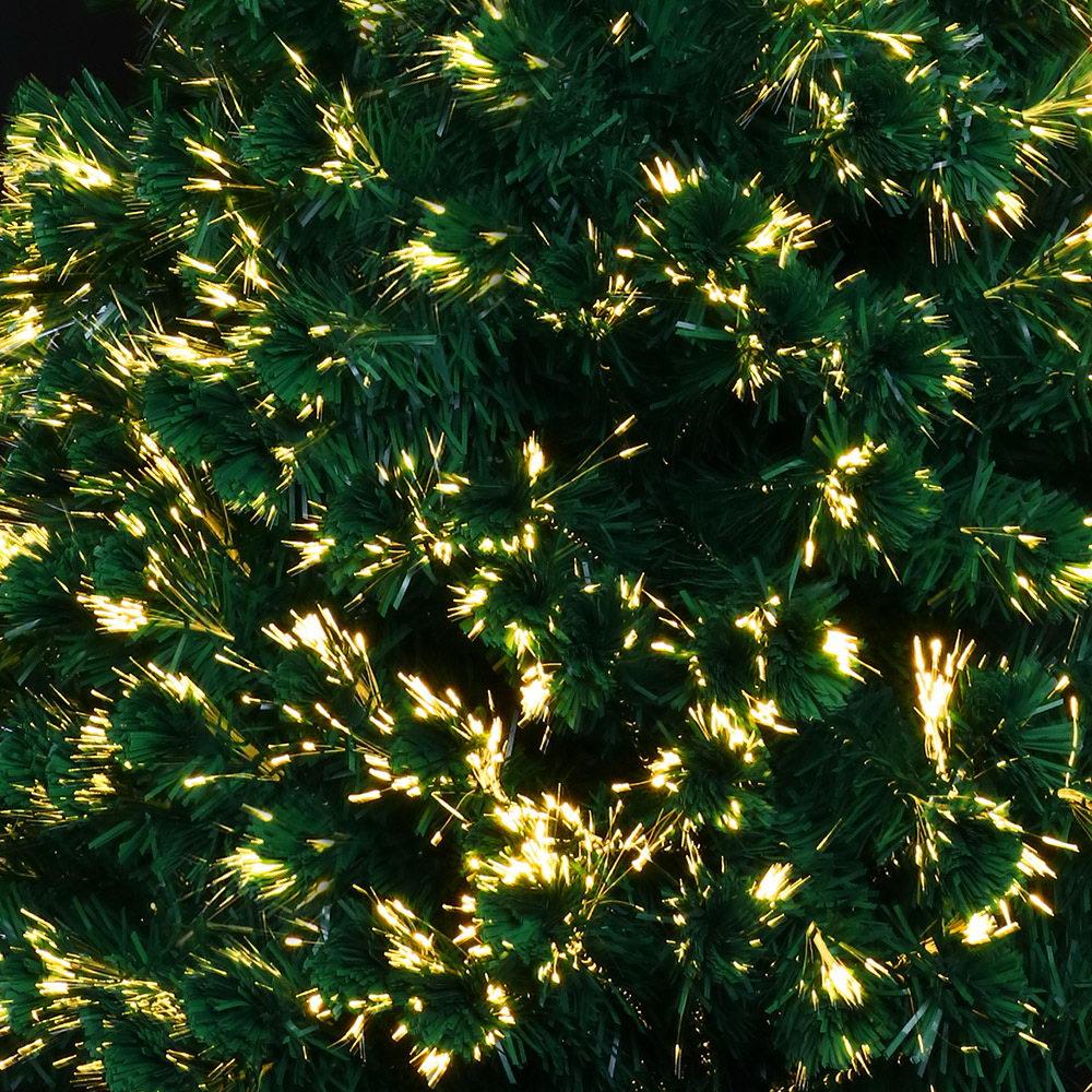 Christmas Jingle Jollys Christmas Tree 2.1M 7FT LED Xmas Fibre Optic Multi Warm White