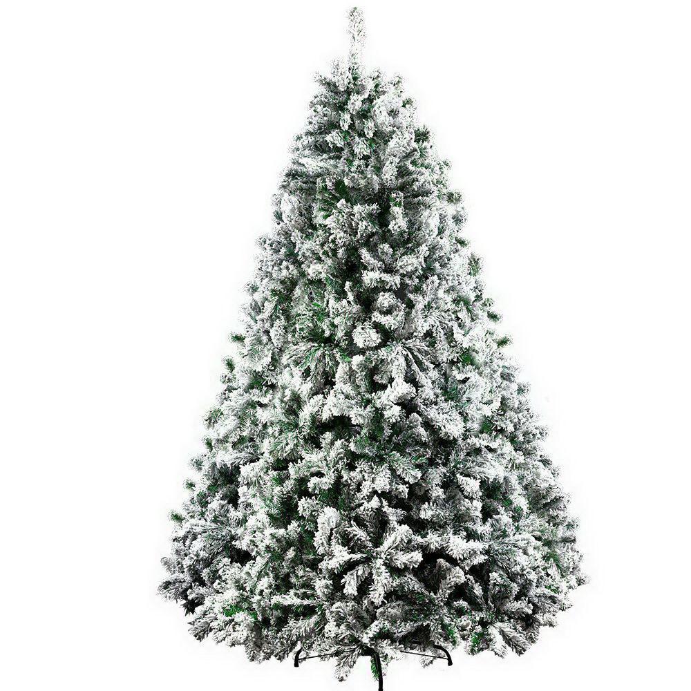 early sale simpledeal Jingle Jollys Christmas Tree Great Snowy 1.8M 6FT Xmas Decorations  Green,non-toxic