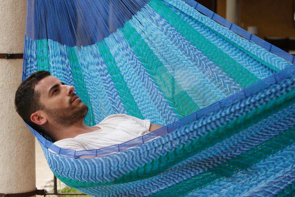 Home & Garden Jumbo Size Nylon Plus Hammock in Caribe