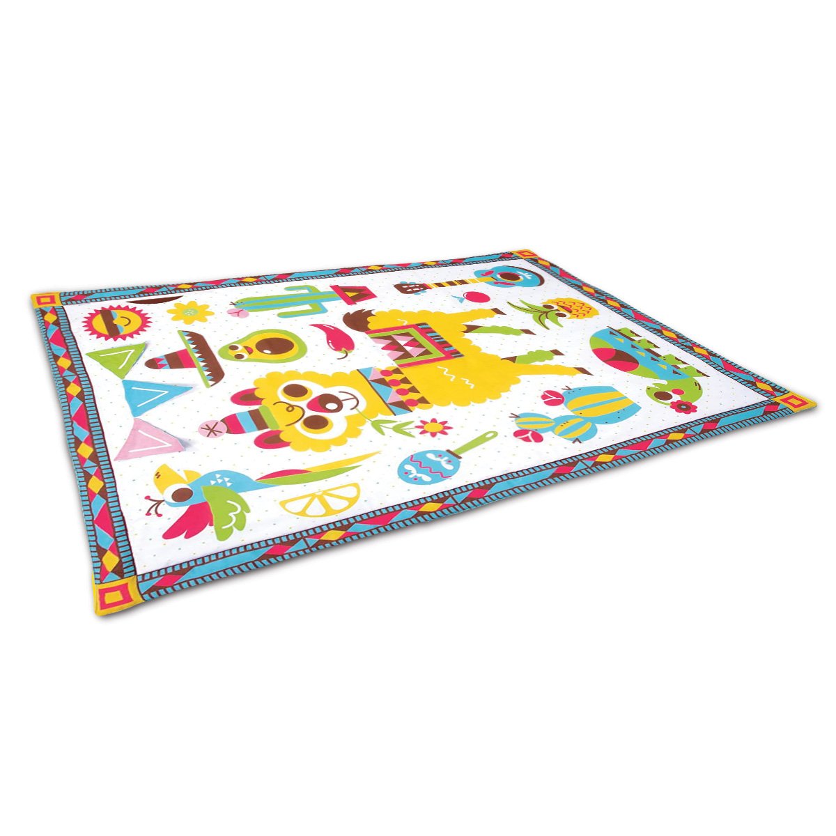 learning Kids Baby Activity Playmat to Bag with Musical Rattle