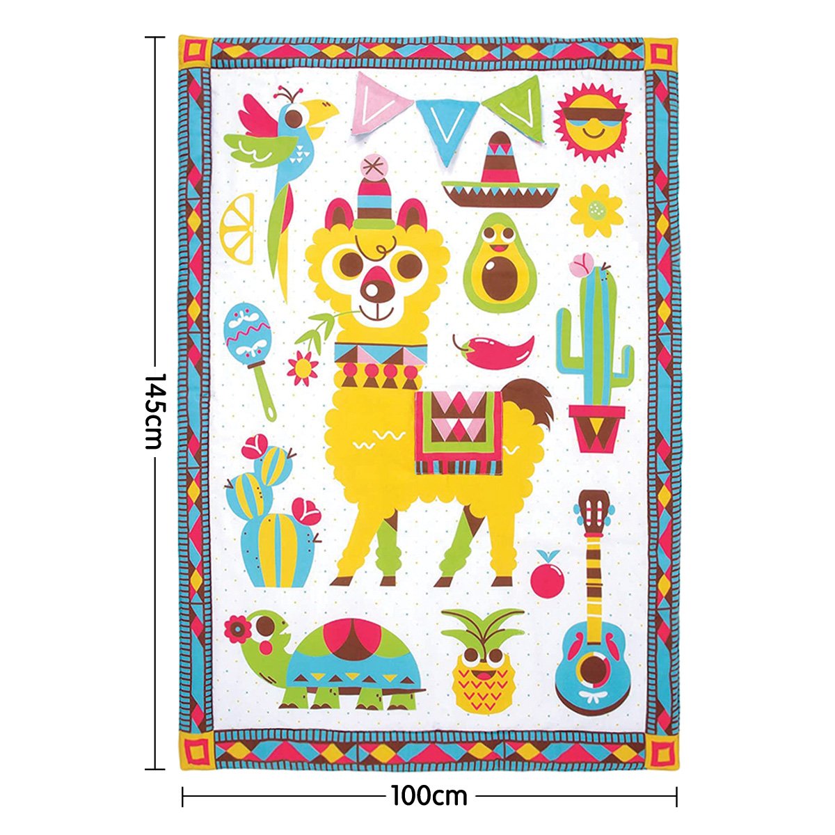 learning Kids Baby Activity Playmat to Bag with Musical Rattle