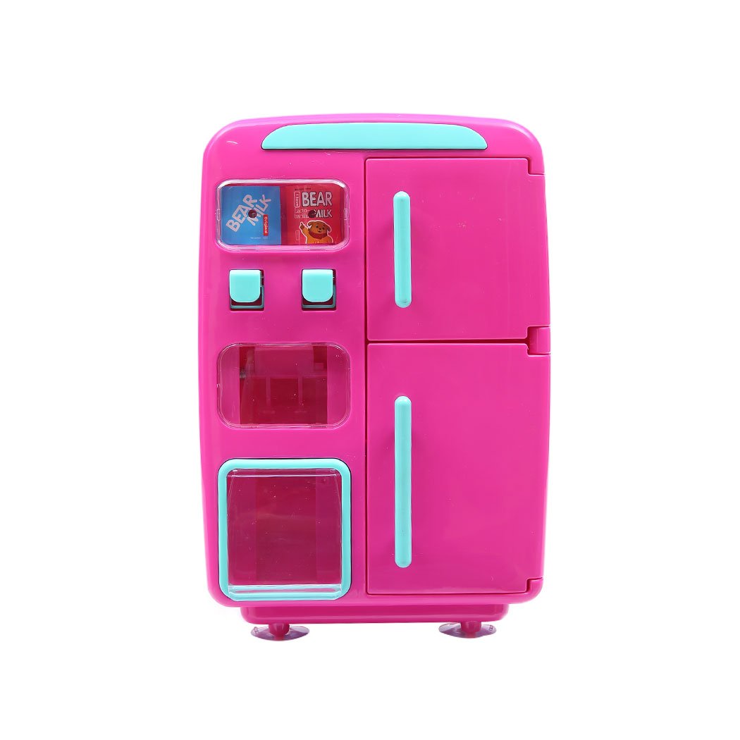 kids products Kids Play Set 2 IN 1 Refrigerator Vending Machine - Pink