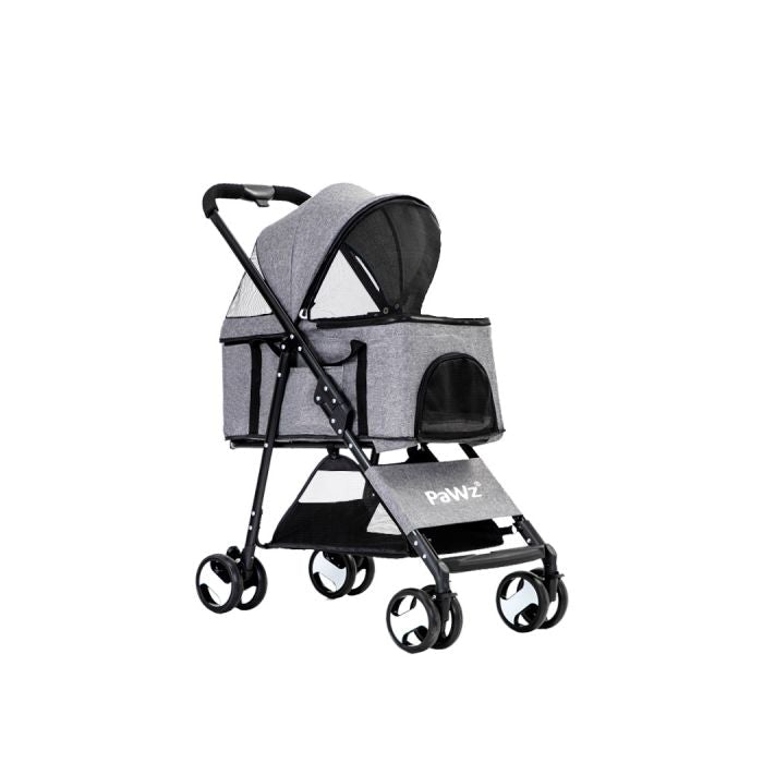 Large Pet Stroller Dog Cat Travel Carrier Pram Foldable Pushchair Outdoor