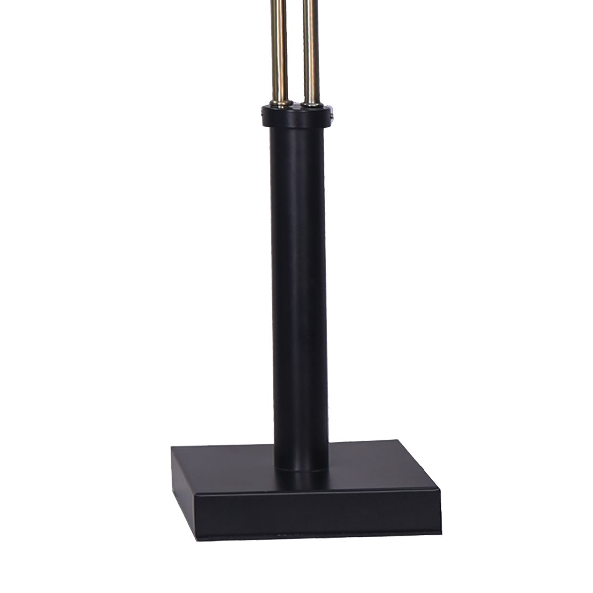 LED Metal Table Lamp with 2 Lights Brushed Gold Black Finish