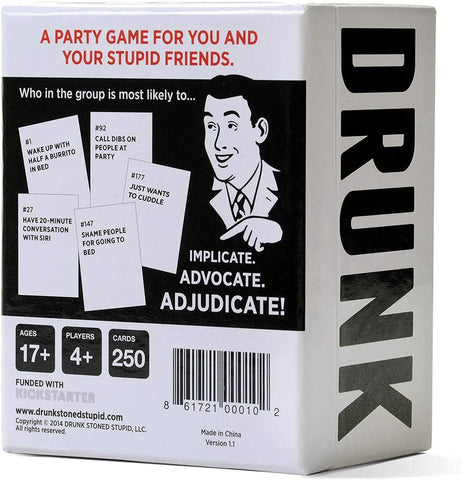 LLC Drunk Stoned or Stupid Party Game