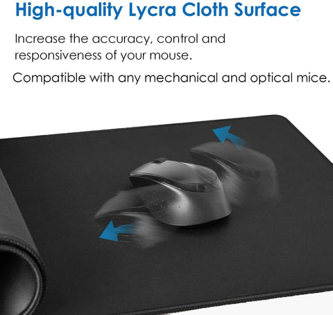 LT Gaming Mouse Pad Non-Slip Rubber Base, and Anti-Fraying Stitched Edges
