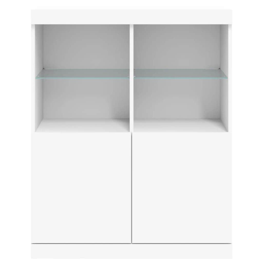 Luminous Storage Sideboard with LED Lights in White