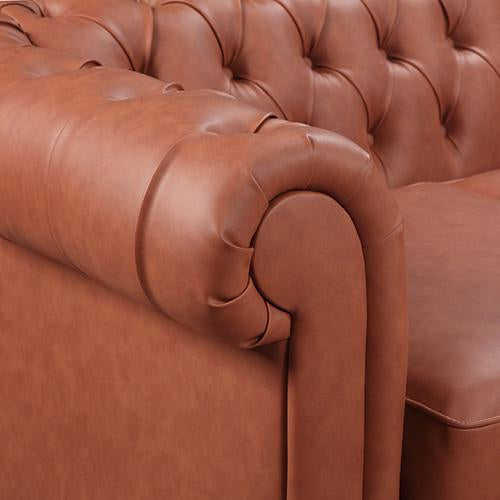 Sofas Luxurious 2 Seater Elegant sofa Brown