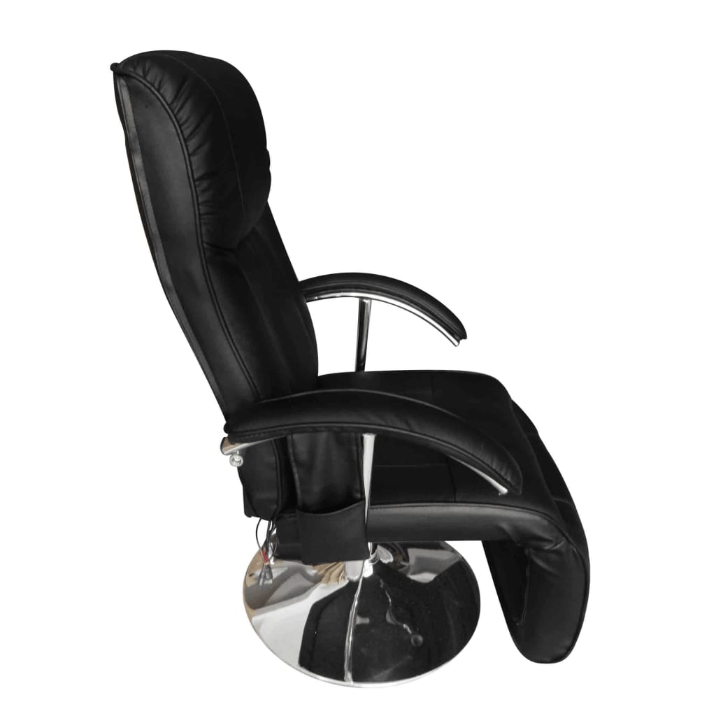 Massage Chair Black Leather