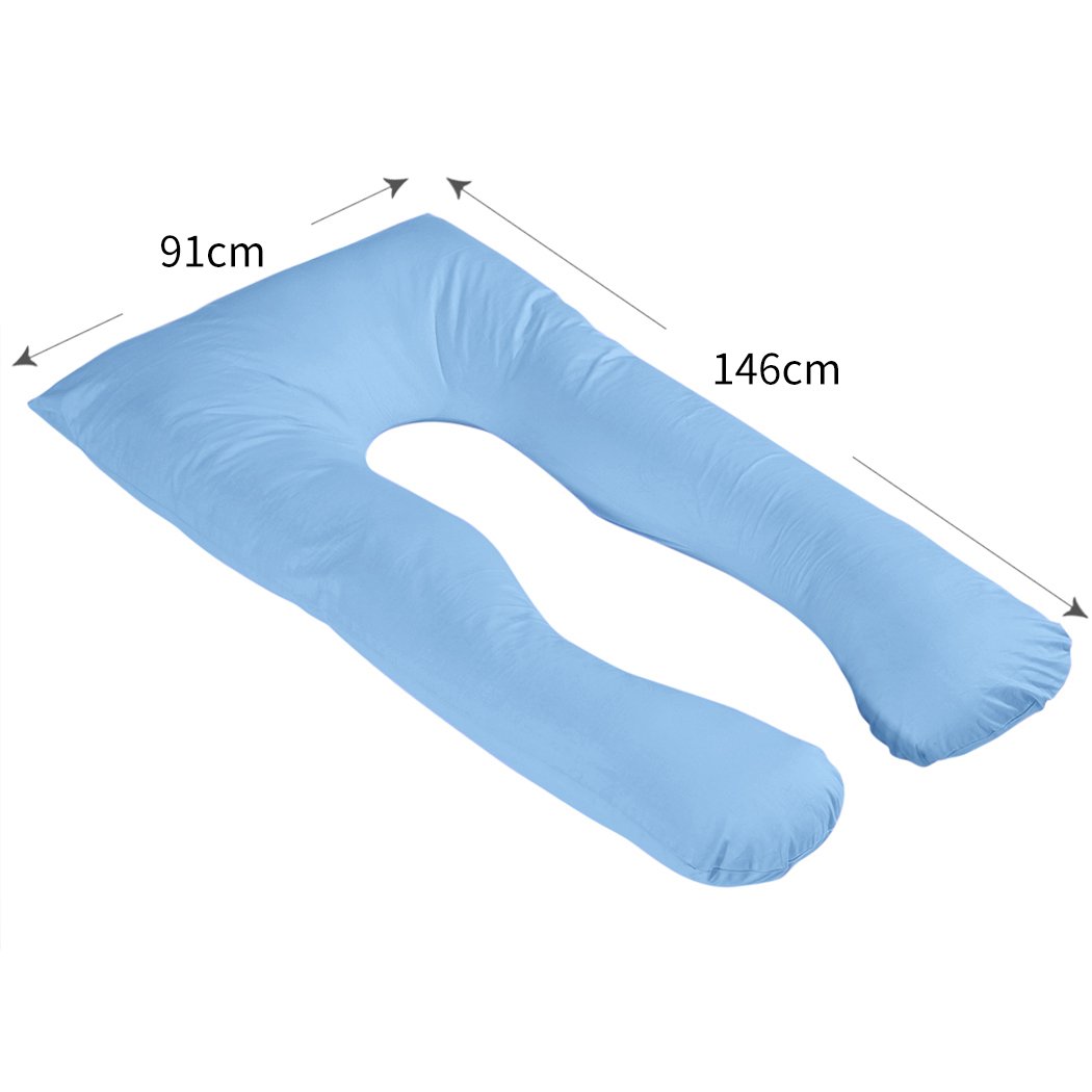 Bedding Maternity Pregnancy Pillow Cases Sky Blue