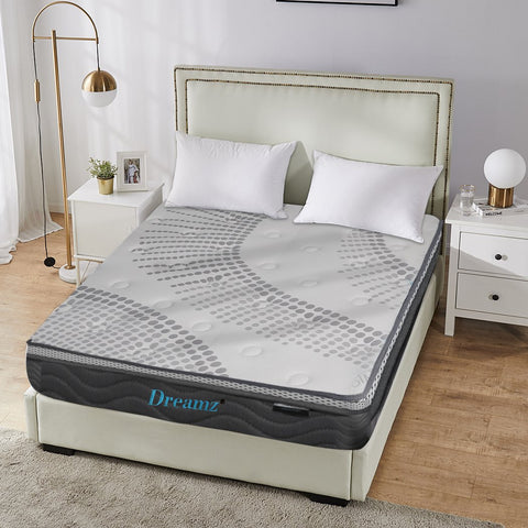 Bedding Mattress Pocket Spring Cool Gel Memory Foam  Euro Top Soft 30CM