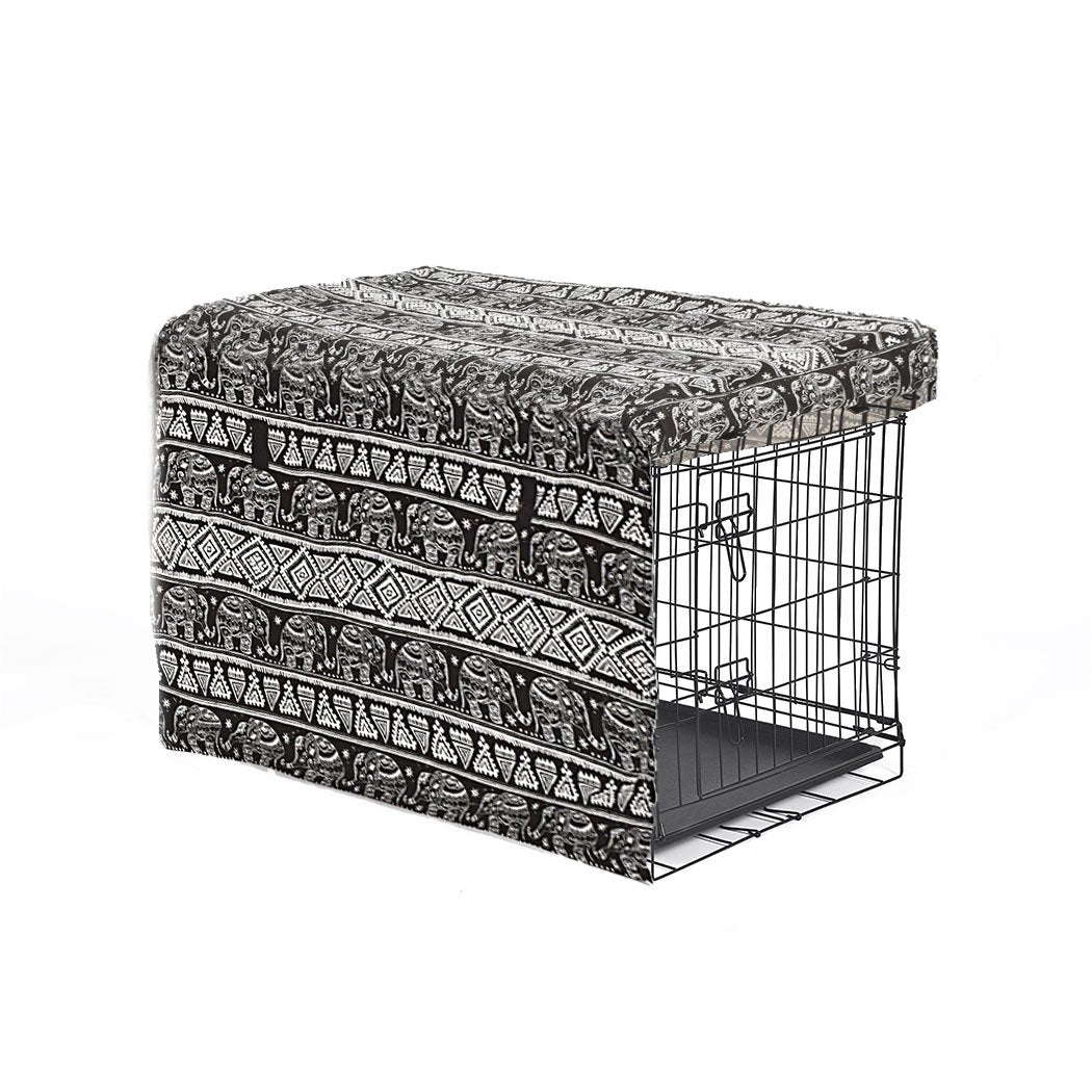 pet products Metal Dog Kennel Black 48"